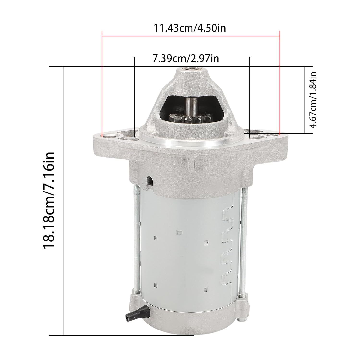 17841 Starter Motor Compatible with 2003-2008 Corolla Matrix Vibe 1.8L L4 Engine Item image 2