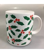 Waechtersbach Christmas Holly Berries White Coffee Tea Mug Holiday 12 oz... - £15.83 GBP