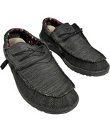 Hey Dude Wally Sox Mens Size 11 Jet Black Slip On Casual Comfort Shoes - $41.80 CAD