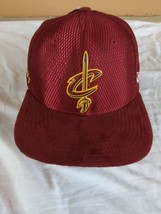 New Era Cleveland Cavaliers Cavs 9FIFTY Snapback Hat Cap Maroon On Court Collect - £15.26 GBP
