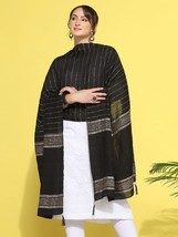 Women&#39;s Scarf Chuni Shawl Cotton Silk Self Woven &amp; Tassel Traditional Du... - £11.22 GBP