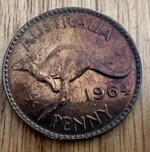 1964 HALF PENNY AUSTRALIAN QUEEN ELIZABETH II COIN RARE - $6.31