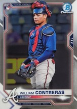 2021 Bowman Chrome ROOKIE Card #38 William Contreras RC Atlanta Braves MINT! - £11.65 GBP