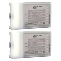 2x Compatible Epson Stylus Pro 7880 Light Black Ink Cartridge For T603700 - £63.85 GBP