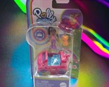 Polly pocket doll Pink mini car girl cat new set Metal Car - $12.46