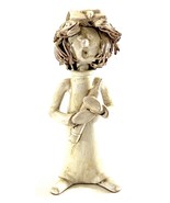 Dino Bencini Nurse Sculpture Spaghetti Hair Terracotta Clay Italy 5” Signed - $20.97