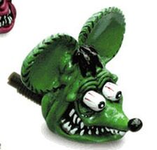 Rat Fink Head License Plate Bolts Green - $29.95