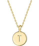 14K Rose Gold Plated Letter Necklace for Women | Gold Initial Necklace f... - £14.07 GBP