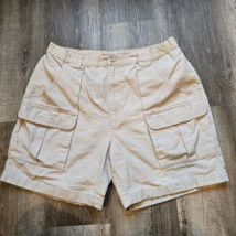 Savane Cargo Shorts Mens Size 34 Pockets Khaki Hiking Camping Outdoor Summer - £11.68 GBP