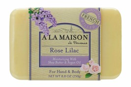 A La Maison Soap Bars, Rose Lilac, single bar 8.8 oz - £8.22 GBP