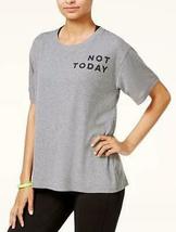 Material Girl Active Juniors Not Today Graphic T-Shirt,Small/Grey - £14.91 GBP