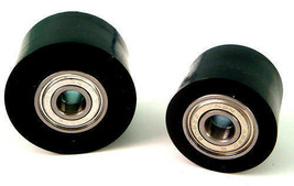 Fir Black Top & Bottom Chain Roller Set 32mm & 38mm Yamaha YZF250 2010 - 2013 - $30.85