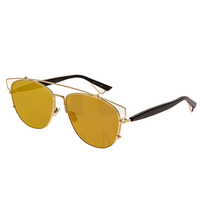 Christian Dior Technologic Gold Black Flash Mirrored Sunglasses Diortechnologic - £186.89 GBP