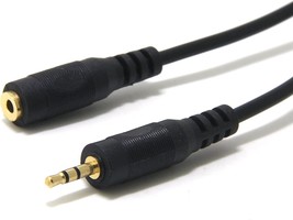 15&#39; ft 3.5mm 1/8&quot; M-F Stereo Headphone Extension Audio Sound Cable Wire VWLTW - £5.67 GBP