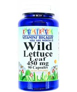 450mg Wild Lettuce Leaf Capsules Lactuca Sativa - £9.76 GBP