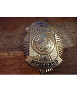 WINTHROP MASSACHUSETTS SERGEANT BADGE  A BADGE BX 9  - $189.99