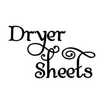 Dryer Sheets Vinyl Decal Sticker - Laundry Room Fresh Diy Mud Room - Swash - £3.94 GBP+
