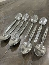 Enjoy Grapefruit Serrated stainless steel Grapefruit Spoon Set Of 8 Silv... - $14.84
