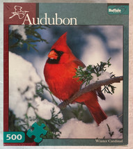 Buffalo Games Audubon Winter Cardinal, 500 Piece Jigsaw Puzzle, 18&quot;x18&quot;,... - $12.95