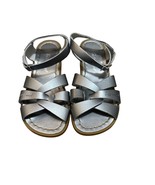Saltwater Dark Gray Silver Sandals Big Kid Size 3 - $33.83 CAD