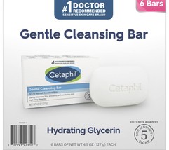 Cetaphil Gentle Cleansing Bar for Dry/Sensitive Skin 4.50 oz (Pack of 12) - £74.95 GBP