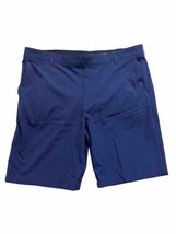 Izod Golf Perform X Blue Shorts Mens Flat Front UPF 50 Stretch Sz 38 - $16.82