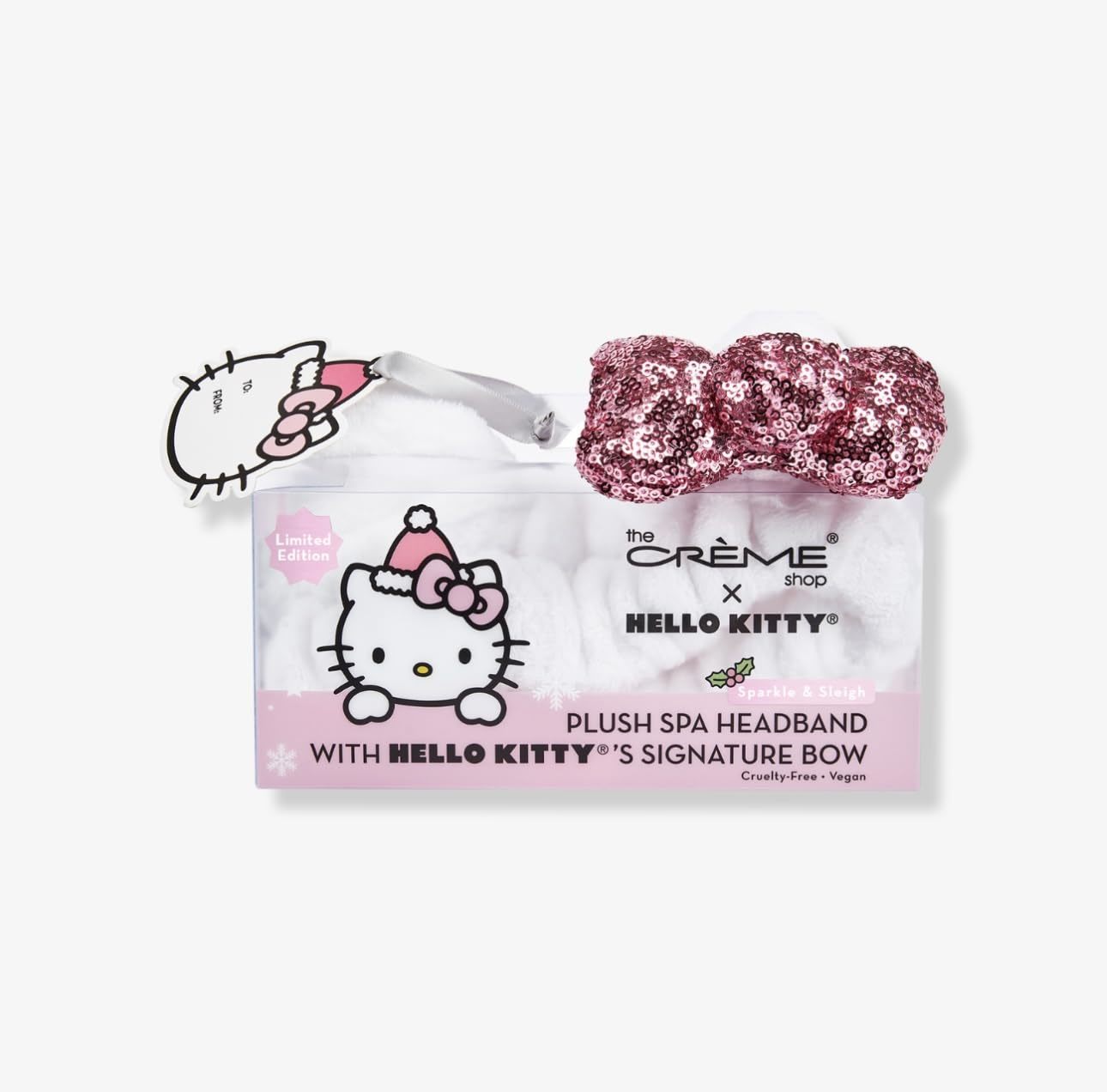 the Crme shop x Hello Kitty's Plush Spa Headband Sparkle and Sleigh - $27.99