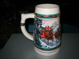 Anheuser-Busch 1993 Budweiser Holiday Stein &quot;Special Delivery&quot; Beer Stein - £20.70 GBP