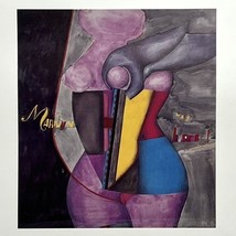 Vtg 1970&#39;s Marilyn Was Here Richard Lindner Print Woman from Nostalgia T... - $19.00