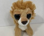Aurora small plush lion large plastic Dreamy Eyes tan brown white - $10.39