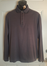 Bugatchi Long Sleeve Collared 4 Button Down Pullover Men&#39;s Shirt Size Large - £19.50 GBP