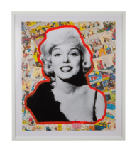 E M Zax &quot;Marilyn&quot; Original 1/1 Mixed Media On Paper H/SIGNED Numbered Framed Coa - £1,766.37 GBP