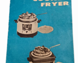 Vintage JAY KAY Automatic King Size Cooker Fryer Instructions &amp; Recipe B... - $2.92