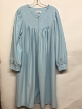 Shadowline USA Made Woman’s Large Robe Blue House Dress Coat - $24.50