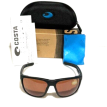 Costa del mar ferg Polarizado Marrón Lentes Negro Mate Marco - £142.25 GBP