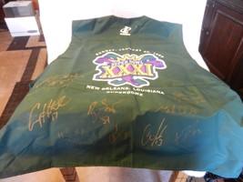 1996 Green Bay Packers Autographed Super Bowl 31 Photo Vest, Signed by 8 Players - £1,186.34 GBP