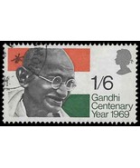 1969 INDIA Stamp - Gandhi Centenary, 1/6 1275 - $1.97