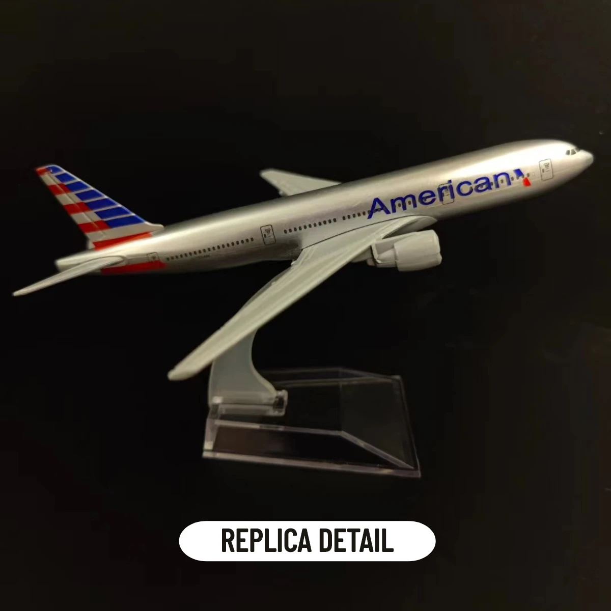 Play Scale 1:400 Metal Aircraft Replica 15cm US American Delta Airline Boeing Ai - £26.37 GBP