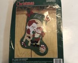 Bucilla All I Want For Christmas ~ 15&quot; Felt Stocking Kit #33095 Santa Bo... - $23.33