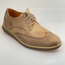 Sandro Moscoloni Shoes Wingtip Derby Tan Leather Mens Size 9 1/2D - £17.61 GBP