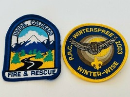 Military Air force Patch vtg USAF Winterspree Fire Rescue Divide Colorado winter - £13.10 GBP