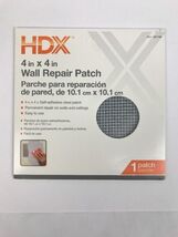 HDX 4 in. x 4 in. Drywall Repair Patch Steel Design Shrink-Resistant &amp; P... - $6.93