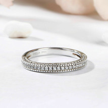 2 CT Lab Created Diamond Wedding Band Anniversary Ring 14K White Gold Finish - £80.34 GBP