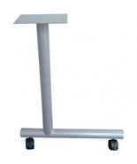 Lorell C-Leg Training Table Base with 2 in. Casters Metallic Silver - 1.... - $5,383.38 MXN