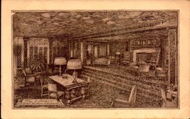 Undivided Back Postcard -THE Library In The Hotel Statler, Cleveland, Ohio BK54 - £4.15 GBP