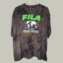 Fila Shirt Mens 3XL Short Sleeve Brown Tie Dye Bella Italia Crewneck Cas... - $14.60