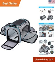 Deluxe Airline Compliant Soft-Sided Pet Carrier with Expandable Space &amp; ... - $74.99