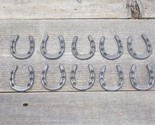 10 CAST IRON HORSESHOES CRAFTS HOME DECOR HORSESHOE HORSE SHOE SMALL TIN... - $14.49