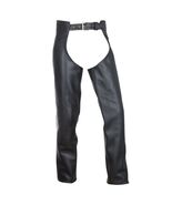 Cooper Black Leather Assless Chaps - $80.00