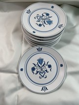 Set of 9 Noritake Progression Blue Haven 6.25 Inch Dessert Bread Plates - $20.78